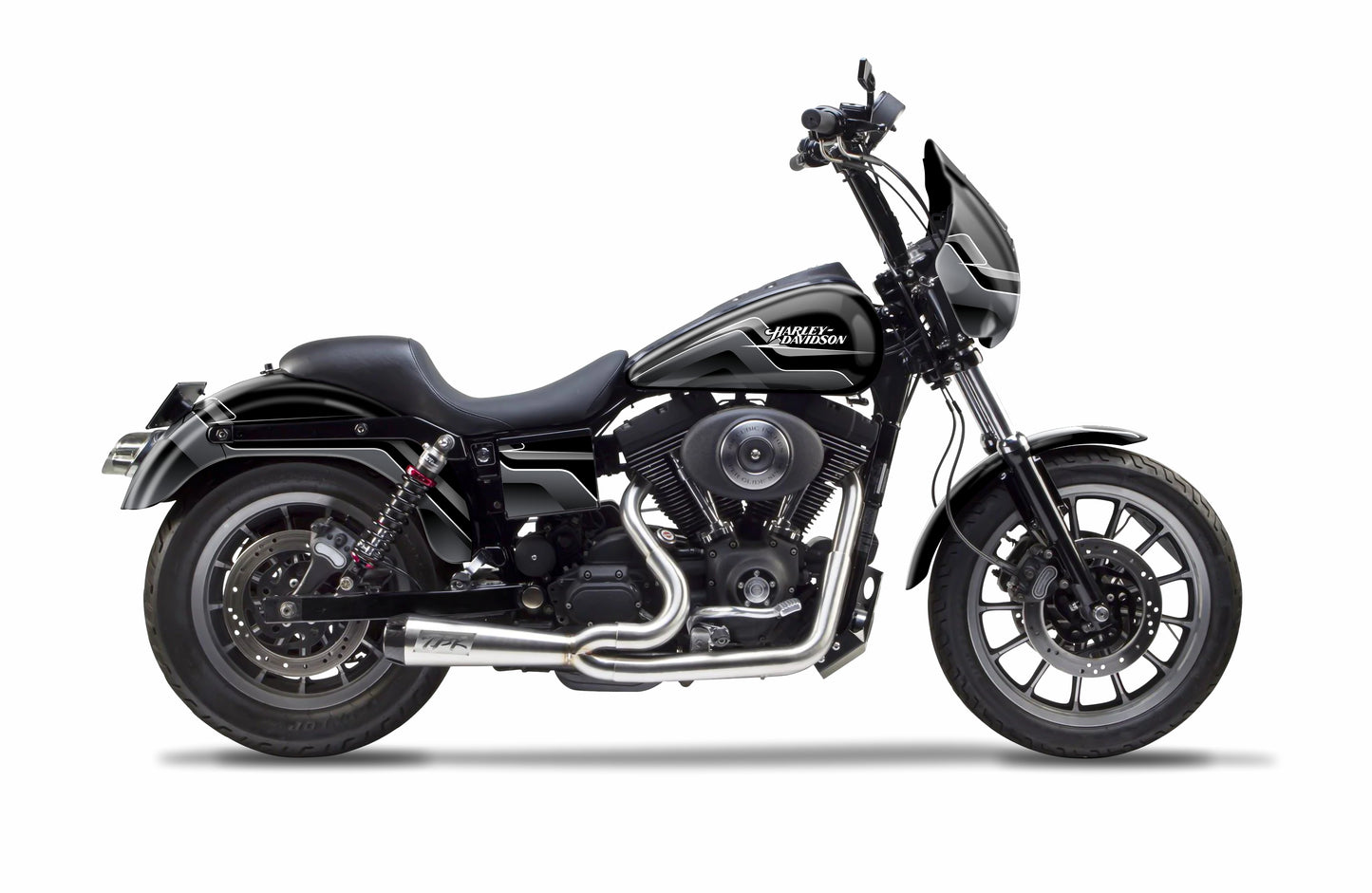 SHIFT - Black Harley Davidson Dyna Graphics Kit