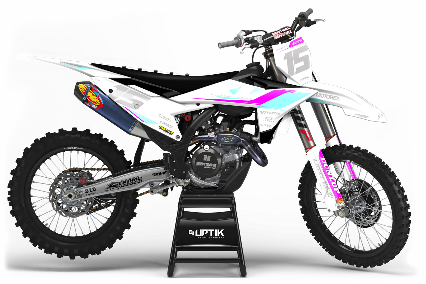 VANDAL - WHT/PINK KTM Graphics Kit