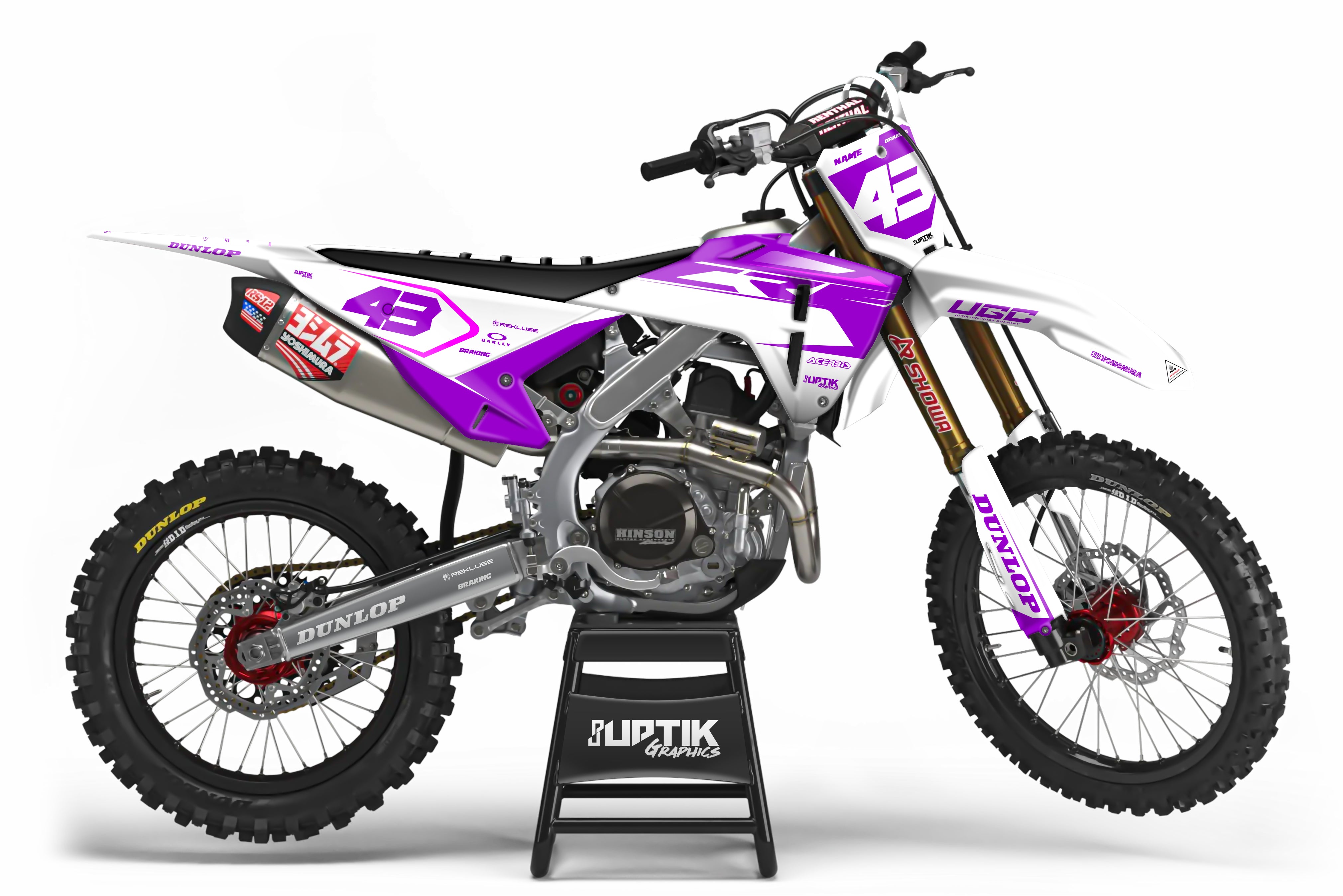 Kb Graphics STRATA - WHITE Honda Graphics Kit – Uptik Graphics Co