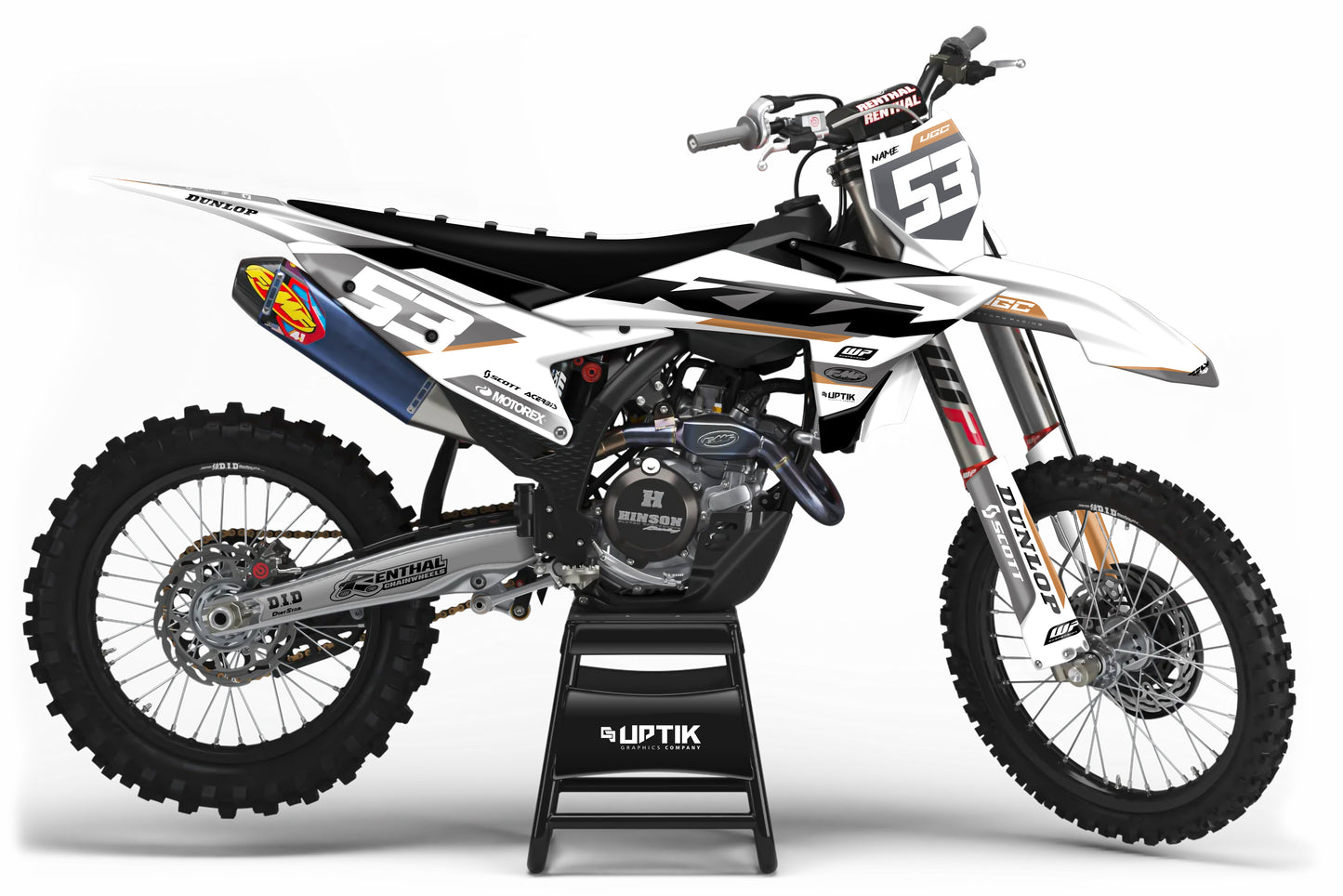 RACE - WHITE Ktm Graphics Kit