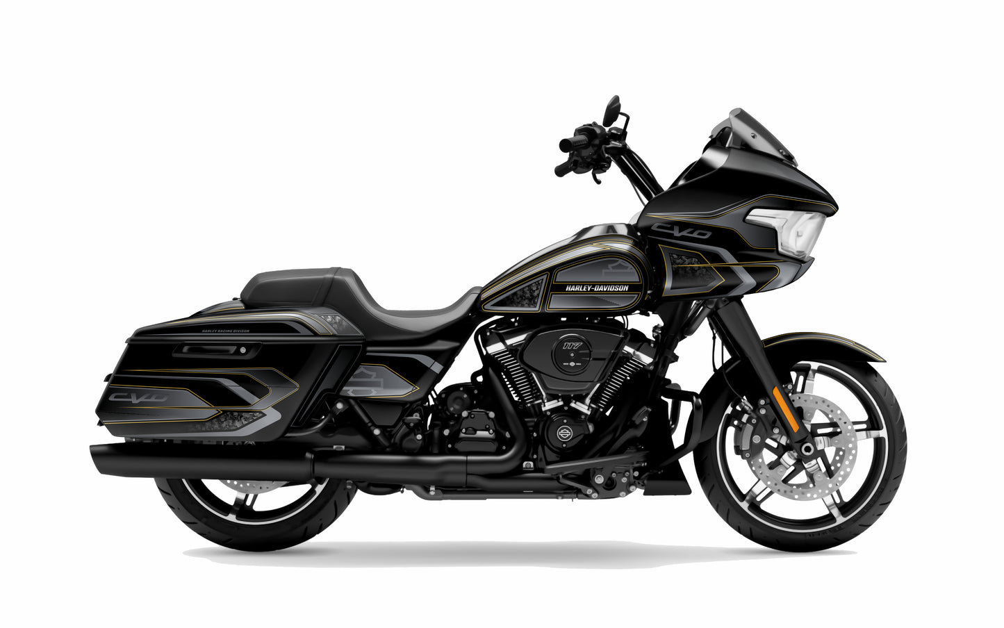 IRON-  GOLD Harley Touring  Road Glide(FLTRX) Graphics Kit