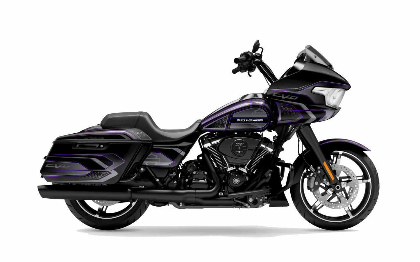 IRON-  PURPLE Harley Touring  Road Glide(FLTRX) Graphics Kit