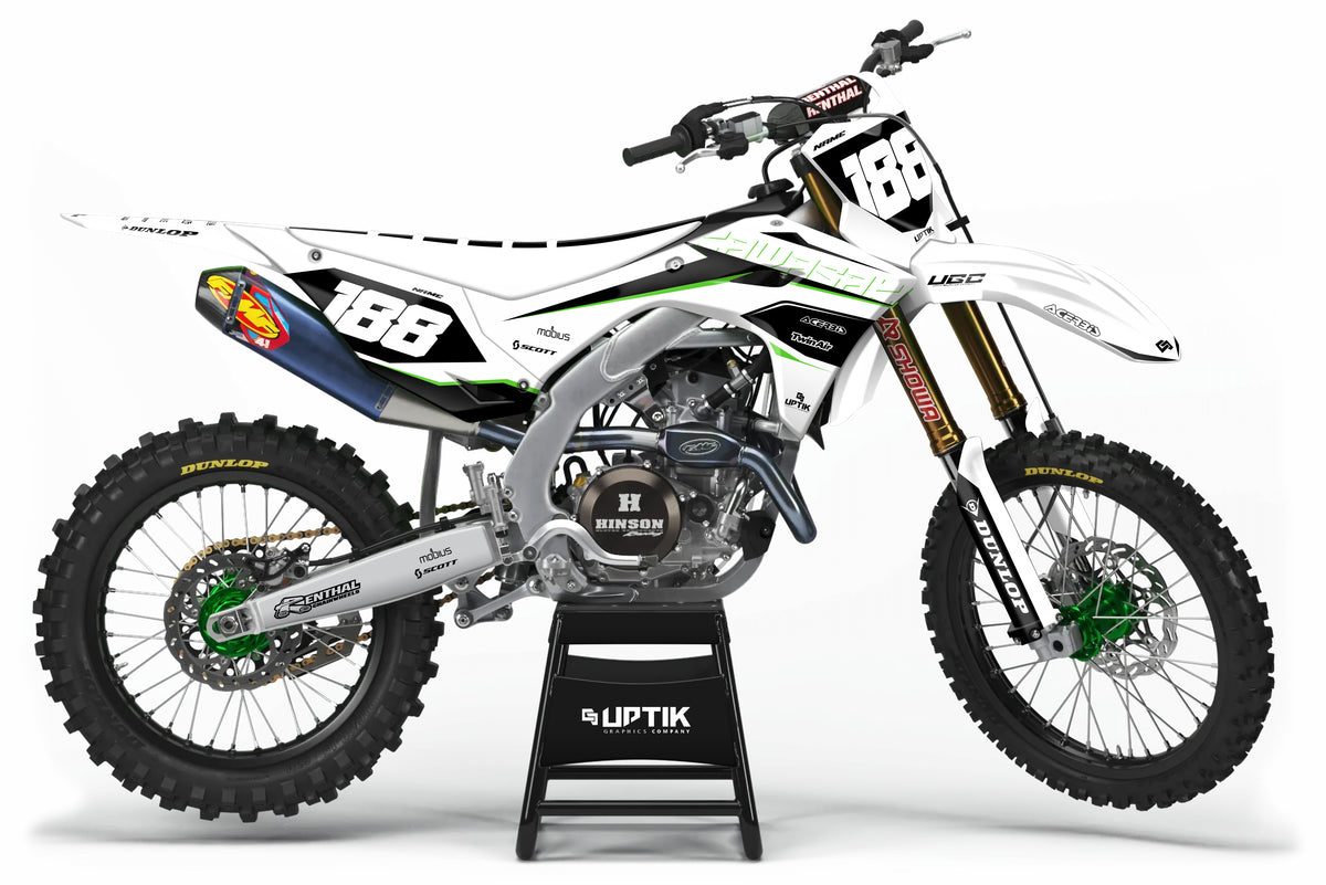 RPT-WHITE Kawasaki Graphics Kit – Uptik Graphics Co