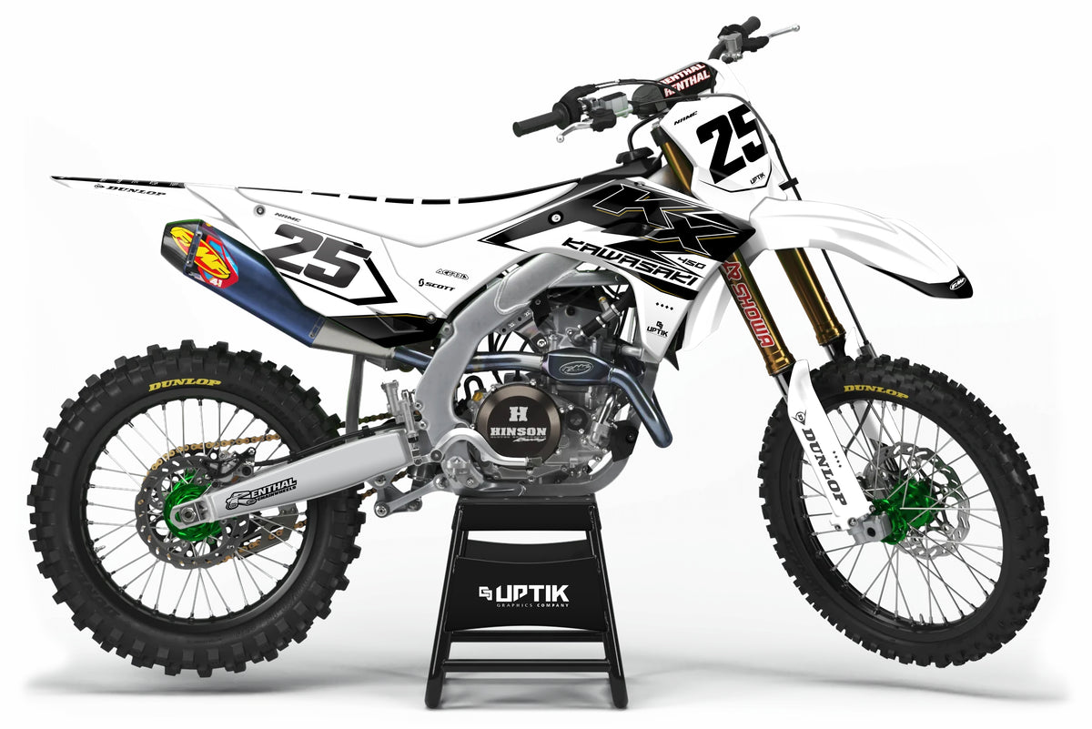 VELOCITY-WHITE Kawasaki Graphics Kit